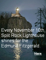 Every year on Nov. 10, the beacon is lit to commemorate the sinking of the Edmund Fitzgerald and all the other vessels lost on the Great Lakes. 